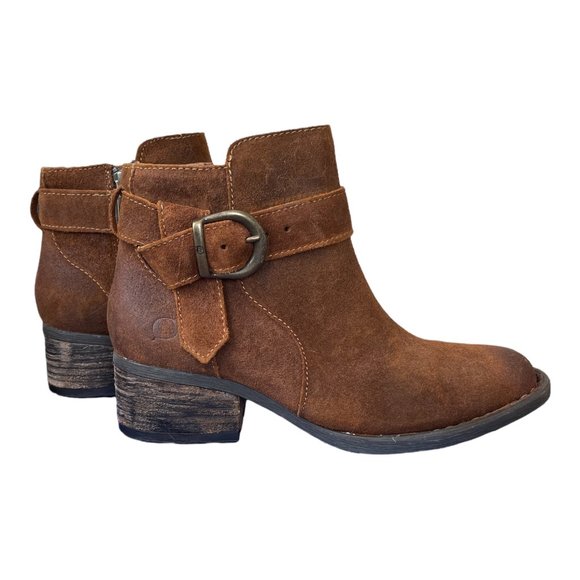 Born Morocco Ankle Boot - Size 5.5 - Rust Distressed Leather - Picture 4 of 7
